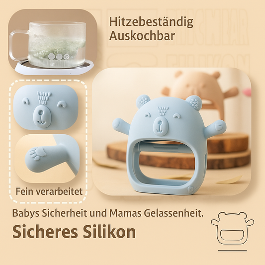 Wunder Baby® Silikon Bären-Handschuh-Beißring