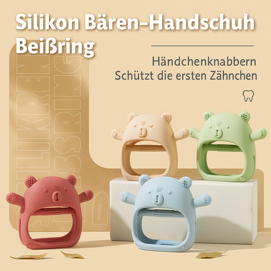 Wunder Baby® Silikon Bären-Handschuh-Beißring